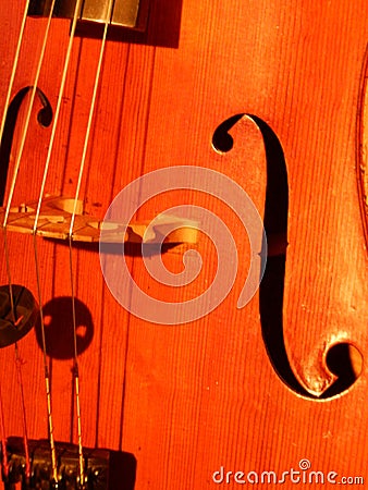 Violoncello in an orchestra Stock Photo