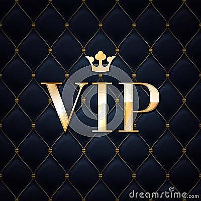 VIP abstract quilted background. Vector Illustration