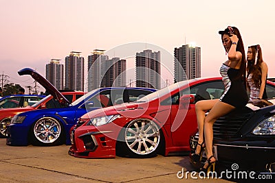 VIP Car Thailand car show meeting Editorial Stock Photo