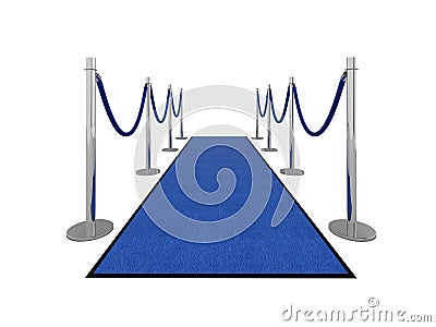 VIP carpet illustration - front view Cartoon Illustration