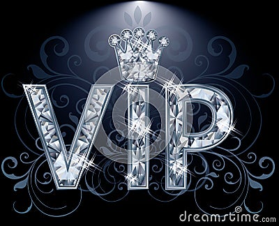 VIP Diamond card Vector Illustration