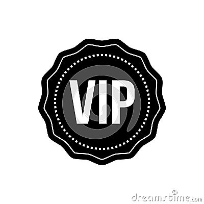 Vip icon vector. Very important person illustration sign. club symbol or logo. Cartoon Illustration