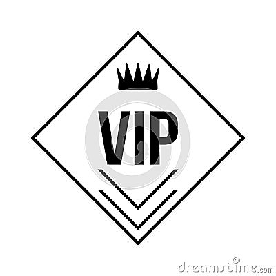 Vip icon vector. Very important person illustration sign. club symbol or logo. Vector Illustration