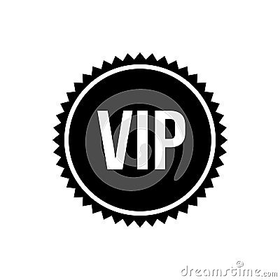 Vip icon vector. Very important person illustration sign. club symbol or logo. Cartoon Illustration