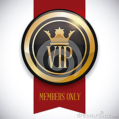 Vip member Cartoon Illustration