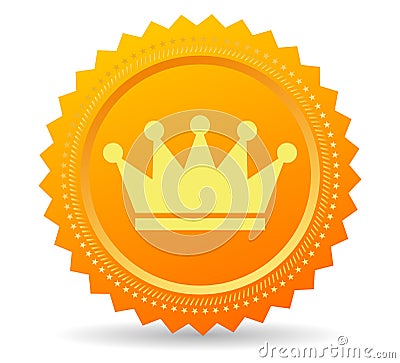 Vip member gold premium icon Vector Illustration