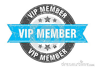 vip member stamp Vector Illustration