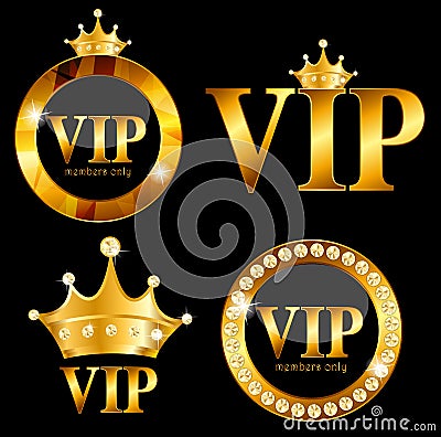 VIP Members Card Vector Illustration Vector Illustration