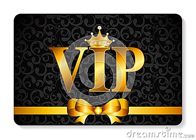 VIP Members Card Vector Illustration Vector Illustration