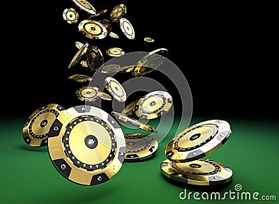 Vip poker chip Stock Photo
