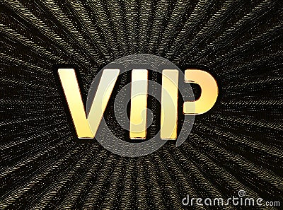 VIP. Vip inscription on the golden background Stock Photo