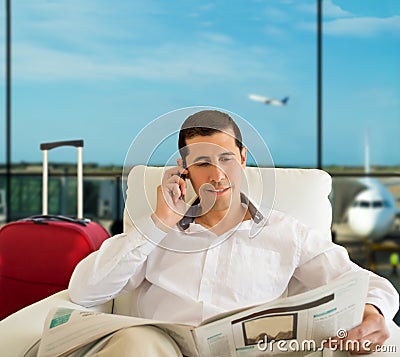 Vip zone aiport Stock Photo