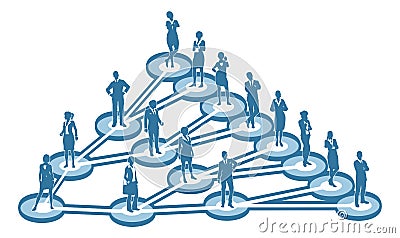 Viral Marketing Business Network Concept Vector Illustration