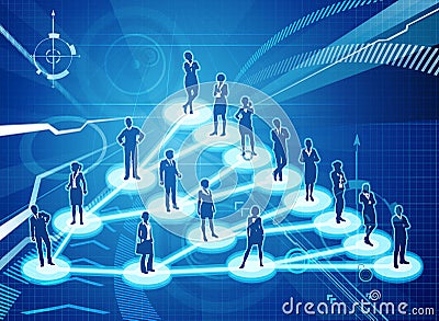 Viral Marketing Business Network Concept Vector Illustration