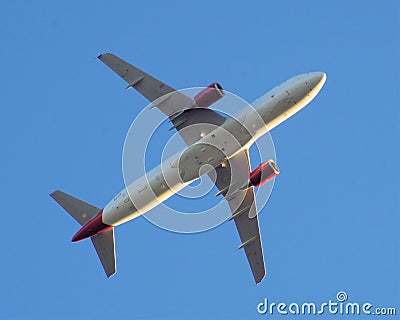 Virgin America Airbus 320-200 (N 639VA) Editorial Stock Photo