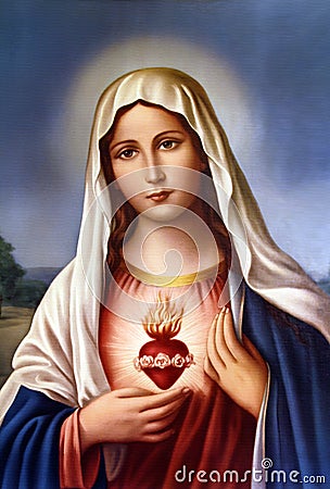 Virgin Mary Stock Photo