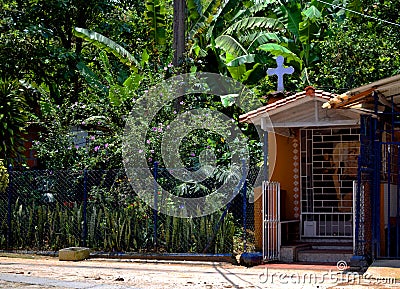 Religious picture in a magic place Stock Photo