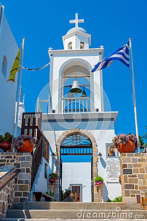 Virgin Mary Spiliani Monastery at Greek island Nisyros Editorial Stock Photo