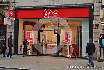 Virgin media store Editorial Stock Photo