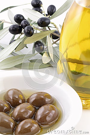 Virgin olive oil Stock Photo