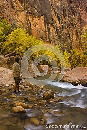 Virgin River - Utah Stock Photo