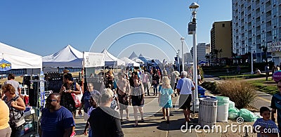 Virginia Beach Boardwalk Festival Editorial Stock Photo