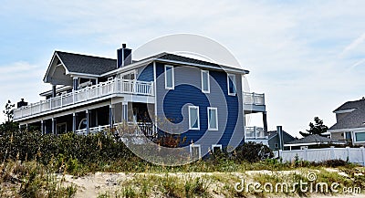 Virginia beach eastern shore oceanfront home Stock Photo