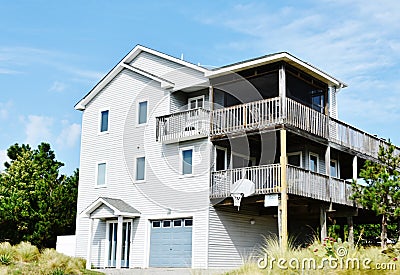 Virginia beach eastern shore oceanfront home Stock Photo