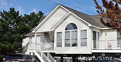 Virginia beach eastern shore oceanfront home Stock Photo