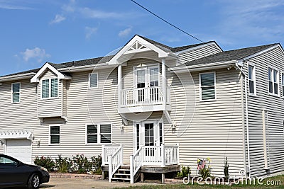 Virginia beach eastern shore oceanfront home Stock Photo