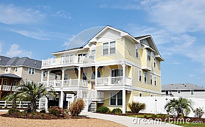 Virginia beach eastern shore oceanfront home Stock Photo