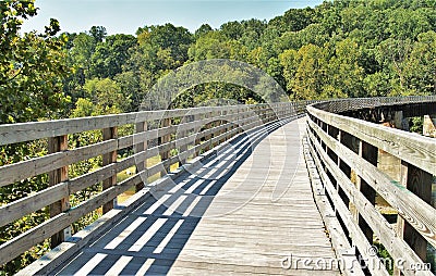 Virginia Creeper Trail Stock Photo