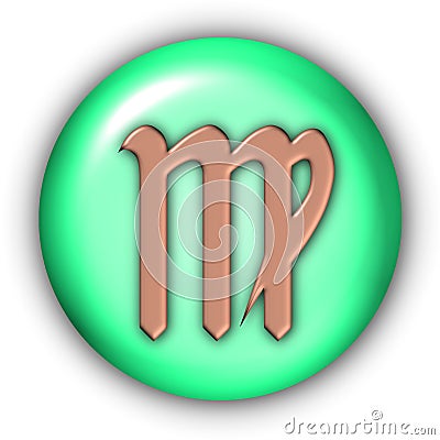 Virgo Glyphs Stock Photo