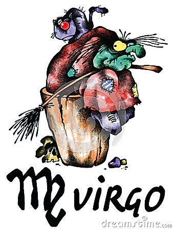 Virgo illustration Cartoon Illustration