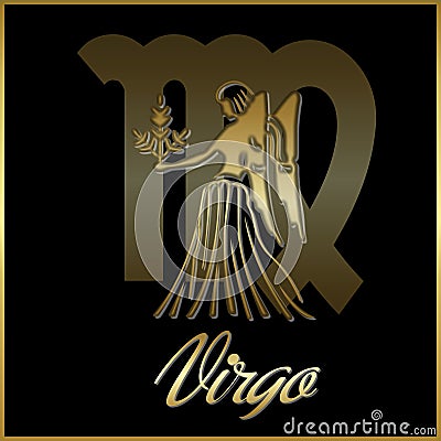 Virgo zodiac star sign Stock Photo