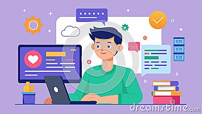 In a virtual coding bootcamp workshop a student shares their screen and walks through the stepbystep process of their Vector Illustration