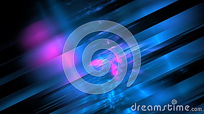 Virtual digital space, data center. Information transfer, digital future, information storage and ordering system. 3d render Stock Photo