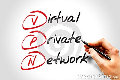 Virtual Private Network Stock Photo