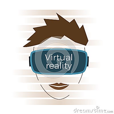 Virtual reality concept Vector Illustration