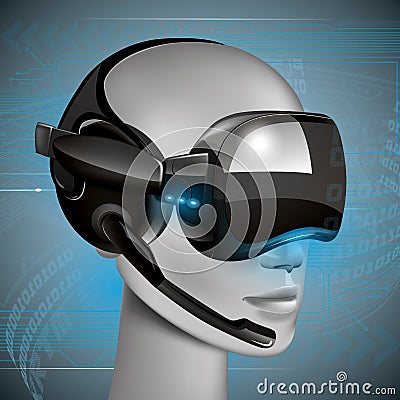 Virtual reality Vector Illustration