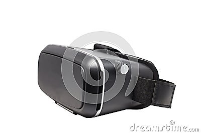 Virtual reality glasses video digital technology innovative gadgets display equipment accessories smart phone play design electron Stock Photo