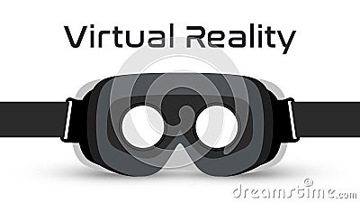 Virtual Reality Goggles VR Headset Vector Vector Illustration