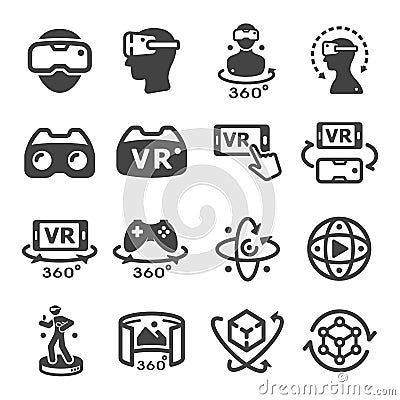 Virtual reality icon Vector Illustration