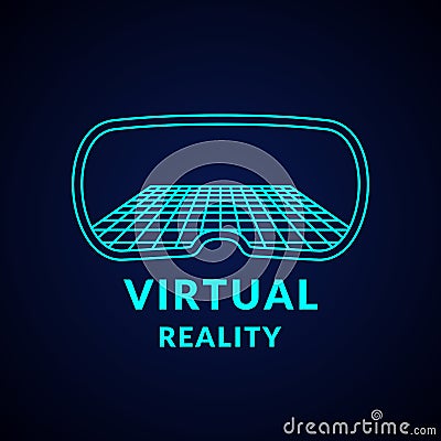 Virtual Reality and new technologies for games. Modern entertainment complex. Vector Illustration