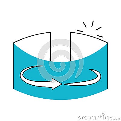 Virtual reality platform icon Vector Illustration