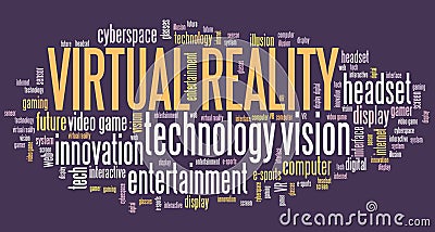 Virtual reality sign Stock Photo