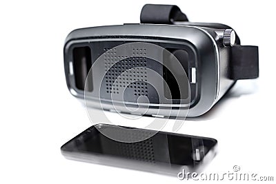 Virtual reality VR glasses Stock Photo