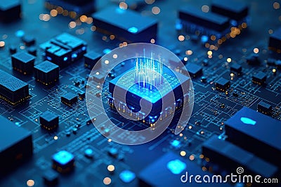 Virtual Server Optimization through Advanced Memory Boost Stock Photo