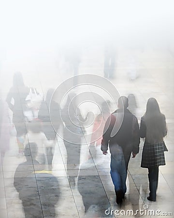 Virtual shoppers Stock Photo