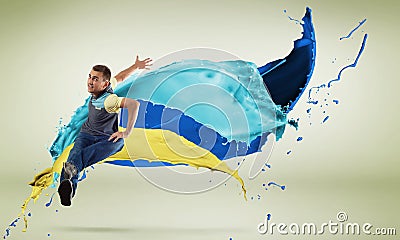 Virtuoso dancer Stock Photo